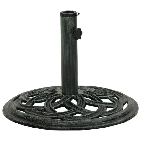 Base de sombrilla de hierro fundido verde 44x44x31 cm de vidaXL, Bases para sombrillas - Ref: Foro24-317756, Precio: 56,70 €,...