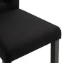 Sillas de comedor 6 unidades de tela negra de vidaXL, Sillas de comedor - Ref: Foro24-276976, Precio: 546,19 €, Descuento: %