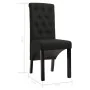 Sillas de comedor 6 unidades de tela negra de vidaXL, Sillas de comedor - Ref: Foro24-276976, Precio: 546,19 €, Descuento: %