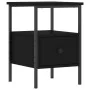 Mesita de noche madera de ingeniería negro 34x36x50 cm de vidaXL, Mesitas de noche - Ref: Foro24-826043, Precio: 42,05 €, Des...