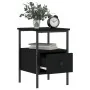 Mesita de noche madera de ingeniería negro 34x36x50 cm de vidaXL, Mesitas de noche - Ref: Foro24-826043, Precio: 42,05 €, Des...