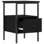 Mesita de noche madera de ingeniería negro 34x36x50 cm de vidaXL, Mesitas de noche - Ref: Foro24-826043, Precio: 42,05 €, Des...