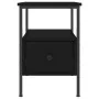 Mesita de noche madera de ingeniería negro 34x36x50 cm de vidaXL, Mesitas de noche - Ref: Foro24-826043, Precio: 42,05 €, Des...