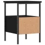 Mesita de noche madera de ingeniería negro 34x36x50 cm de vidaXL, Mesitas de noche - Ref: Foro24-826043, Precio: 42,05 €, Des...