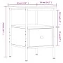 Mesita de noche madera de ingeniería negro 34x36x50 cm de vidaXL, Mesitas de noche - Ref: Foro24-826043, Precio: 42,05 €, Des...