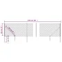Drahtzaun mit Ankerspitzen anthrazitgrau 1x25 m von vidaXL, Zaunpaneele - Ref: Foro24-153977, Preis: 207,70 €, Rabatt: %