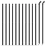 Drahtzaun mit anthrazitgrauem Flansch 1,1x25 m von vidaXL, Zaunpaneele - Ref: Foro24-153994, Preis: 103,53 €, Rabatt: %