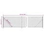 Wire fence with anthracite gray flange 1.1x25 m by vidaXL, fence panels - Ref: Foro24-153994, Price: 103,66 €, Discount: %