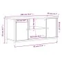 TV-Schrank aus geräuchertem Eichensperrholz, 100 x 40 x 50 cm von vidaXL, TV-Möbel - Ref: Foro24-832765, Preis: 67,28 €, Raba...