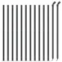 Wire fence with anthracite gray flange 0.8x25 m by vidaXL, fence panels - Ref: Foro24-153992, Price: 77,37 €, Discount: %