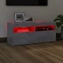 Mueble de TV con luces LED gris hormigón 90x35x40 cm de vidaXL, Muebles TV - Ref: Foro24-804386, Precio: 63,67 €, Descuento: %