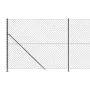 Wire fence with anthracite gray flange 1.6x25 m by vidaXL, fence panels - Ref: Foro24-153996, Price: 138,02 €, Discount: %