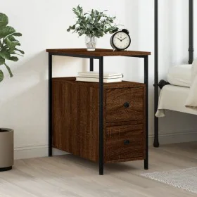 Oak brown engineered wood bedside table 30x60x60 cm by vidaXL, Nightstands - Ref: Foro24-826071, Price: 55,93 €, Discount: %