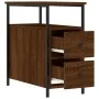 Oak brown engineered wood bedside table 30x60x60 cm by vidaXL, Nightstands - Ref: Foro24-826071, Price: 55,93 €, Discount: %