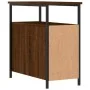 Oak brown engineered wood bedside table 30x60x60 cm by vidaXL, Nightstands - Ref: Foro24-826071, Price: 55,93 €, Discount: %