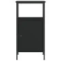 Schwarzer Nachttisch aus Holzwerkstoff, 41 x 31 x 80 cm von vidaXL, Nachttische - Ref: Foro24-825923, Preis: 46,91 €, Rabatt: %