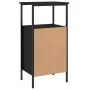Schwarzer Nachttisch aus Holzwerkstoff, 41 x 31 x 80 cm von vidaXL, Nachttische - Ref: Foro24-825923, Preis: 46,91 €, Rabatt: %