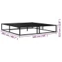 Schwarzer Metallbettrahmen 160x200 cm von vidaXL, Betten und Lattenroste - Ref: Foro24-324789, Preis: 131,81 €, Rabatt: %