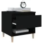 Schwarzer Nachttisch aus Sperrholz, 50 x 46 x 50 cm von vidaXL, Nachttische - Ref: Foro24-819534, Preis: 44,24 €, Rabatt: %