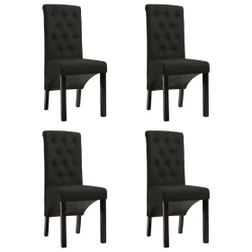 Esszimmerstühle 4 Einheiten aus schwarzem Stoff von vidaXL, Essstühle - Ref: Foro24-276975, Preis: 352,22 €, Rabatt: %