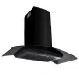 Campana extractora pared 90 cm acero inoxidable 756 m³/h negro de vidaXL, Extractores - Ref: Foro24-50708, Precio: 232,94 €, ...