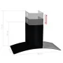 Campana extractora pared 90 cm acero inoxidable 756 m³/h negro de vidaXL, Extractores - Ref: Foro24-50708, Precio: 232,94 €, ...
