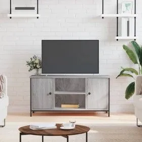 Sonoma gray plywood TV cabinet 100x40x50 cm by vidaXL, TV Furniture - Ref: Foro24-832766, Price: 64,49 €, Discount: %