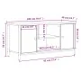 Sonoma gray plywood TV cabinet 100x40x50 cm by vidaXL, TV Furniture - Ref: Foro24-832766, Price: 64,49 €, Discount: %
