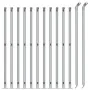 Wire fence with silver flange 1x25 m by vidaXL, fence panels - Ref: Foro24-154041, Price: 86,60 €, Discount: %