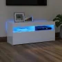 TV-Schrank mit strahlend weißen LED-Leuchten 90x35x40 cm von vidaXL, TV-Möbel - Ref: Foro24-804388, Preis: 74,26 €, Rabatt: %