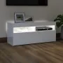 TV cabinet with bright white LED lights 90x35x40 cm by vidaXL, TV Furniture - Ref: Foro24-804388, Price: 74,26 €, Discount: %