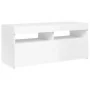 TV cabinet with bright white LED lights 90x35x40 cm by vidaXL, TV Furniture - Ref: Foro24-804388, Price: 74,26 €, Discount: %