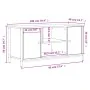 Sonoma oak plywood TV cabinet 100x40x50 cm by vidaXL, TV Furniture - Ref: Foro24-832764, Price: 67,49 €, Discount: %