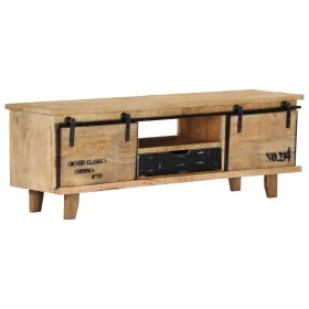 TV-Schrank aus massivem Mangoholz, 120 x 30 x 40 cm von vidaXL, TV-Möbel - Ref: Foro24-249873, Preis: 225,36 €, Rabatt: %