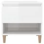 Nightstands 2 units glossy white plywood 50x46x50 cm by vidaXL, Nightstands - Ref: Foro24-819537, Price: 60,16 €, Discount: %