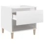 Nightstands 2 units glossy white plywood 50x46x50 cm by vidaXL, Nightstands - Ref: Foro24-819537, Price: 60,16 €, Discount: %