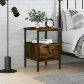 Nachttisch aus geräuchertem Eichenholzwerkstoff, 34 x 36 x 50 cm von vidaXL, Nachttische - Ref: Foro24-826047, Preis: 39,93 €...
