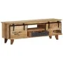 Solid mango wood TV cabinet 120x30x40 cm by vidaXL, TV Furniture - Ref: Foro24-249873, Price: 225,36 €, Discount: %
