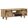 Solid mango wood TV cabinet 120x30x40 cm by vidaXL, TV Furniture - Ref: Foro24-249873, Price: 225,36 €, Discount: %