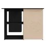 Black plywood corner desk 145x100x76 cm by vidaXL, Desks - Ref: Foro24-801090, Price: 211,29 €, Discount: %