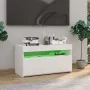 TV-Schrank mit strahlend weißen LED-Leuchten 75x35x40 cm von vidaXL, TV-Möbel - Ref: Foro24-804403, Preis: 54,09 €, Rabatt: %