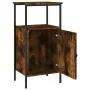 Smoked oak engineered wood bedside table 41x31x80 cm by vidaXL, Nightstands - Ref: Foro24-825927, Price: 40,58 €, Discount: %