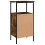Smoked oak engineered wood bedside table 41x31x80 cm by vidaXL, Nightstands - Ref: Foro24-825927, Price: 40,58 €, Discount: %