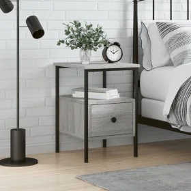 Sonoma gray engineered wood bedside table 34x36x50 cm by vidaXL, Nightstands - Ref: Foro24-826049, Price: 43,20 €, Discount: %