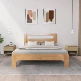Bedside tables 2 units plywood oak Sonoma 50x46x50 cm by vidaXL, Nightstands - Ref: Foro24-819539, Price: 83,90 €, Discount: %