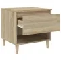 Nachttische 2 Stk. Sonoma Eichenfurnier 50x46x50 cm von vidaXL, Nachttische - Ref: Foro24-819539, Preis: 83,89 €, Rabatt: %