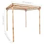 Bamboo pergola 170x170x220 cm by vidaXL, Pergolas, arches and garden trellises - Ref: Foro24-49296, Price: 190,72 €, Discount: %
