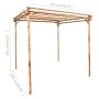 Pérgola de bambú 170x170x220 cm de vidaXL, Pérgolas, arcos y enrejados de jardín - Ref: Foro24-49296, Precio: 190,72 €, Descu...