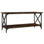 Mesa de centro madera y hierro roble ahumado 100x45x45 cm de vidaXL, Mesas de centro - Ref: Foro24-823314, Precio: 46,26 €, D...