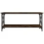 Smoked oak wood and iron coffee table 100x45x45 cm by vidaXL, Coffee table - Ref: Foro24-823314, Price: 46,27 €, Discount: %